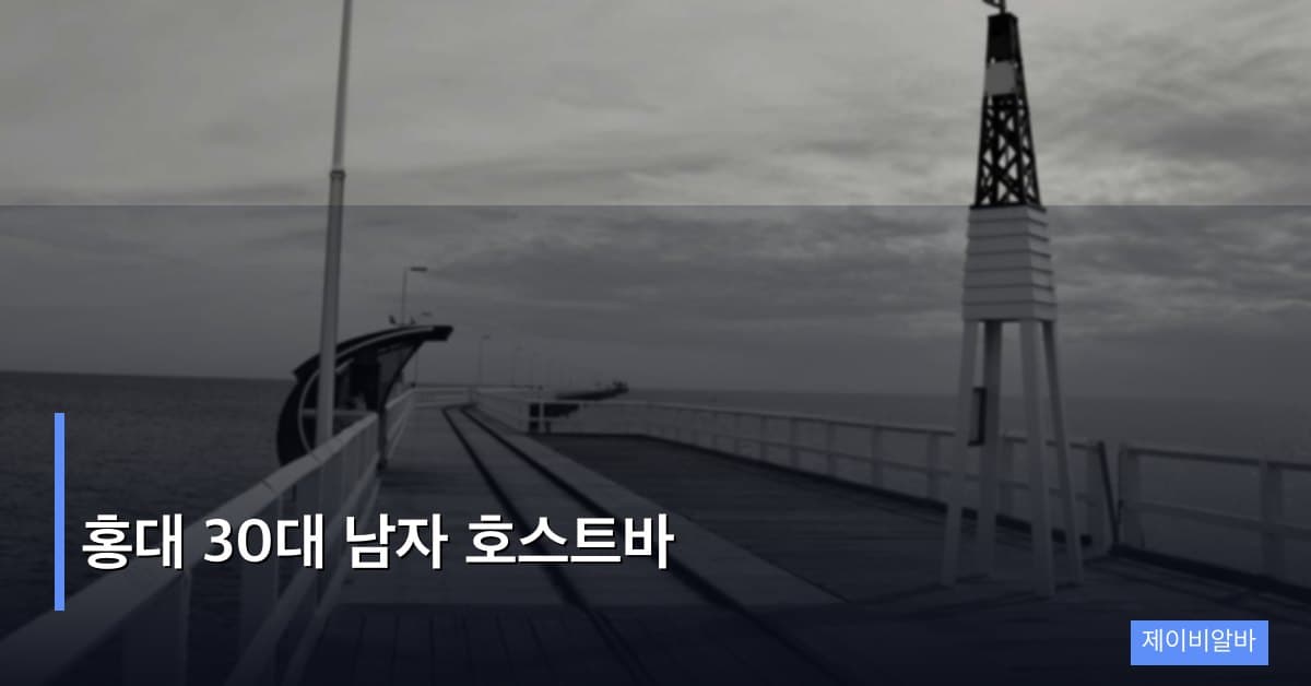 홍대 30대 남자 호스트바, 현실적인 수입과 근무 환경 분석