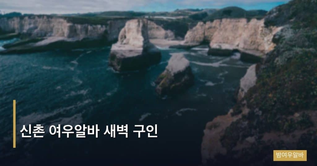 신촌 여우알바 새벽 구인