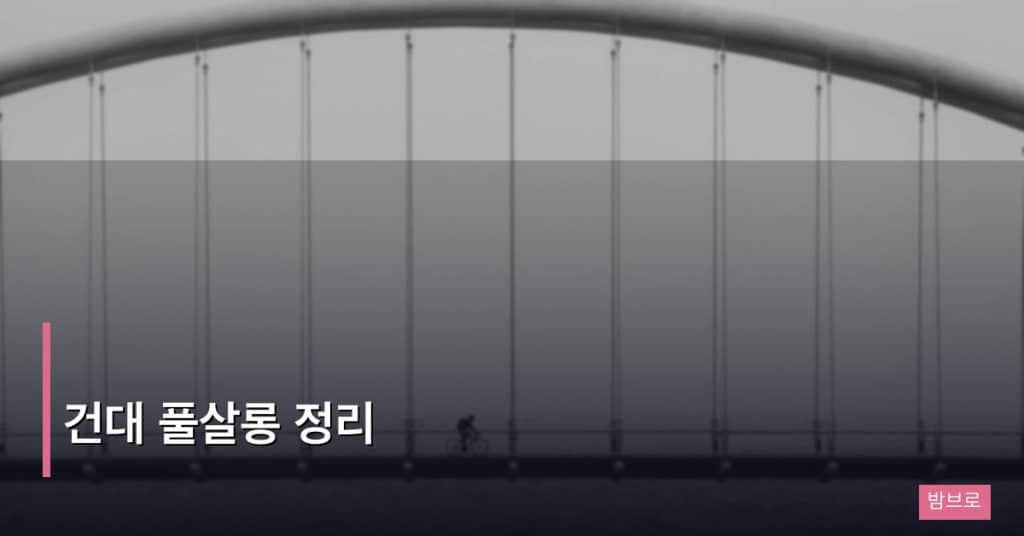 건대 풀살롱 정리